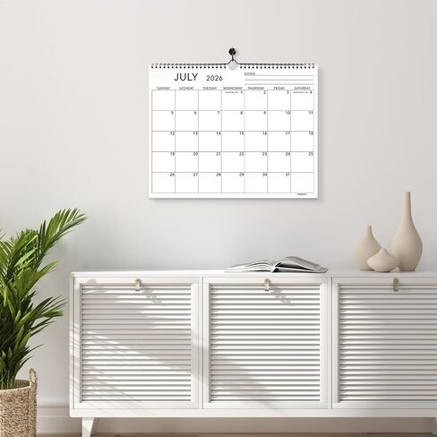 Calendar 2026-2027 Wall Calendar July 2026 to December 2027, 18 Month Calendar 14"x11" Hanging Calendar for Home Office School in Kuwait