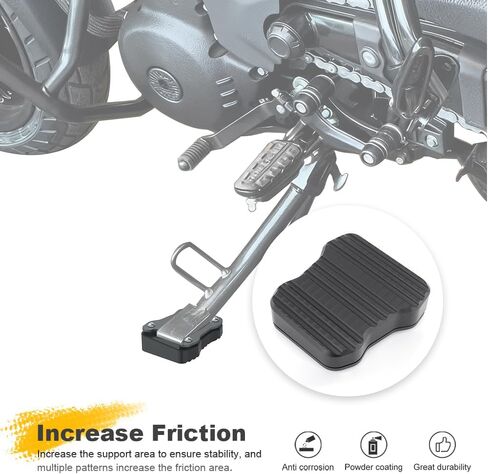 Motorcycle Side Stand Enlarge Plate Fit for Royal Enfield Guerrilla 450 2024-2025, Extension Enlarger Plate Pad Kickstand Shoe in Kuwait