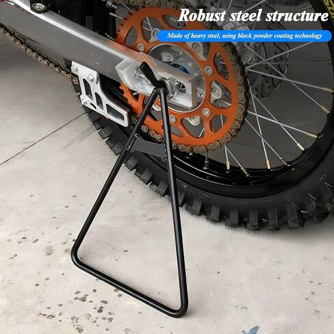 Motorcycle Dirt Bike Triangle Stand, Vehicle Triangle Rear Side Wheel Lift Holder, Heavy Duty Bicycle Kickstand Accessories, Universal for Dirtbike Supermoto Motocross in Kuwait