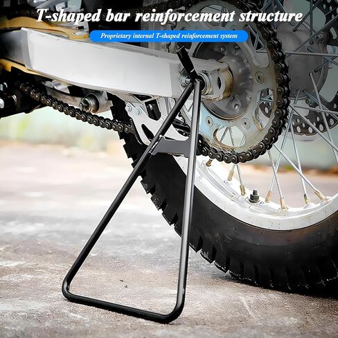 Motorcycle Dirt Bike Triangle Stand, Vehicle Triangle Rear Side Wheel Lift Holder, Heavy Duty Bicycle Kickstand Accessories, Universal for Dirtbike Supermoto Motocross in Kuwait
