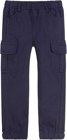 LittleSpring Boys Pull-On Cargo Pants Elastic Waist with Hoop in Saudi Arabia