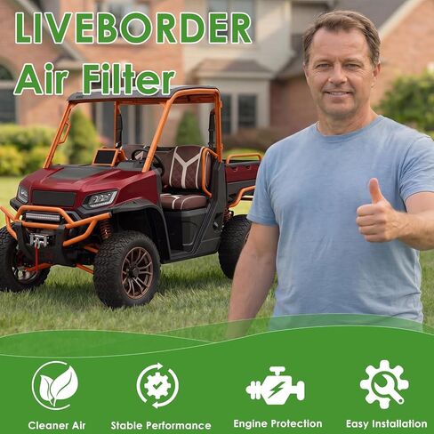 استبدال فلتر الهواء لـ Polaris Ranger XP 1000، Crew XP 1000 NorthStar HVAC Edition 2018-2022، RZR 170، Xpedition ADV، UTV Engine Air Filter يستبدل 1262218 (مجموعتان) in Kuwait