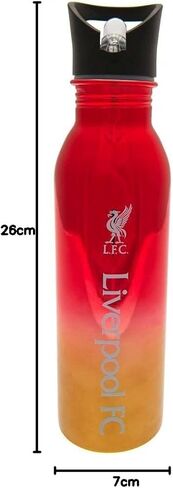Liverpool F.C. 700ml Stainless Steel UV Coated Sports Bottle, Red/Gold in Saudi Arabia