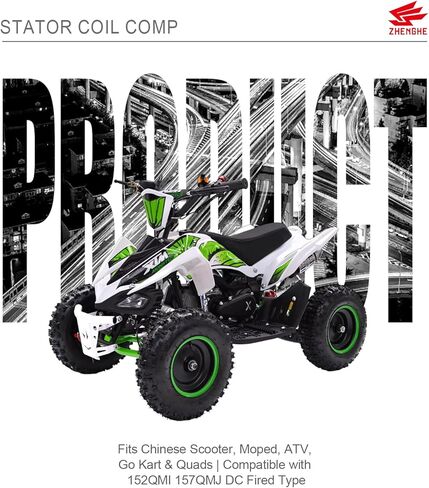 ATMT1-155-12 الجزء الثابت - 12 ملف مغناطيسي لمحركات GY6 125cc 150cc 180cc 200cc | يناسب السكوتر الصيني، والممسحة، وATV، وGo Kart & Quads | متوافق مع النوع 152QMI 157QMJ DC in Kuwait