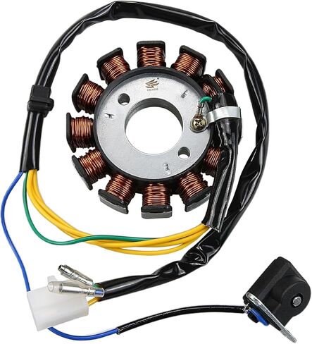 ATMT1-155-12 الجزء الثابت - 12 ملف مغناطيسي لمحركات GY6 125cc 150cc 180cc 200cc | يناسب السكوتر الصيني، والممسحة، وATV، وGo Kart & Quads | متوافق مع النوع 152QMI 157QMJ DC in Kuwait