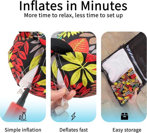 Pool Floats for Adults – 2-Pack Heavy Duty Inflatable Pool Floats, 350lbs Weight Capacity, Upgraded Leak-Proof Valve, Thick PVC & UV Protection, Adjustable Shoulder Strap, Includes Hand Pump in Kuwait