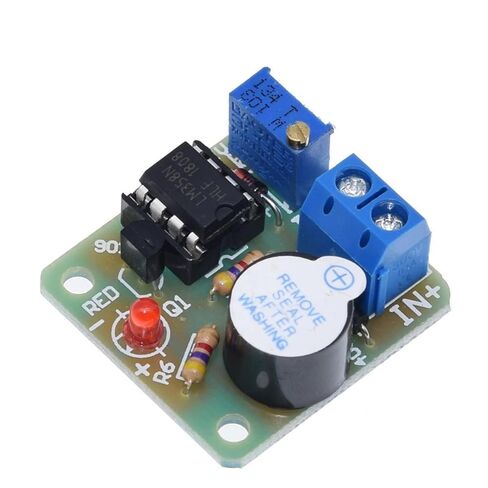 12V LM358 Accumulator Sound Light Alarm Board Buzzer Prevent Over Discharge Controller Module Without Overvoltage Protection in Kuwait