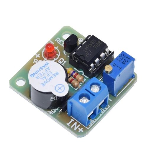 12V LM358 Accumulator Sound Light Alarm Board Buzzer Prevent Over Discharge Controller Module Without Overvoltage Protection in Kuwait
