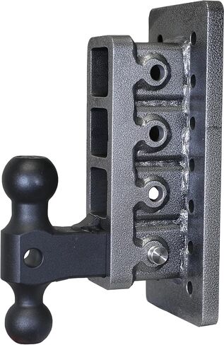 GEN-Y Hitch Bolt-On Tow Hitch for 2" Receiver - 7.5" Drop with 4 Adjustable Positions, Includes Dual Ball Mount and Locking Pin, 16,000 lbs Towing Capacity, 2,000 lbs Tongue Weight, Silver in Saudi Arabia