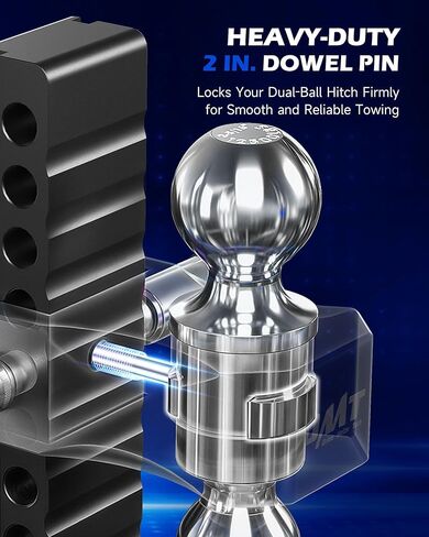 Orion Motor Tech 5/16" x 2" دبوس وتد قضيب بديل من الفولاذ المقاوم للصدأ، دبوس هيكلي مطور لنماذج وصلة المقطورة القابلة للتعديل B0DBYZ6P1R، B0DBZ54N6T، B0DBZ192BR، هيكل صلب عالي التحمل in Kuwait