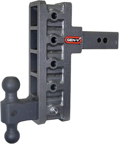 GEN-Y Hitch Offset Tow Hitch for 2.5" Receiver - 3" Rise/9" Drop with 5 Adjustable Positions, Includes Dual Ball Mount and Locking Pins, 32,000 lbs Towing Capacity, 3,500 lbs Tongue Weight in Kuwait