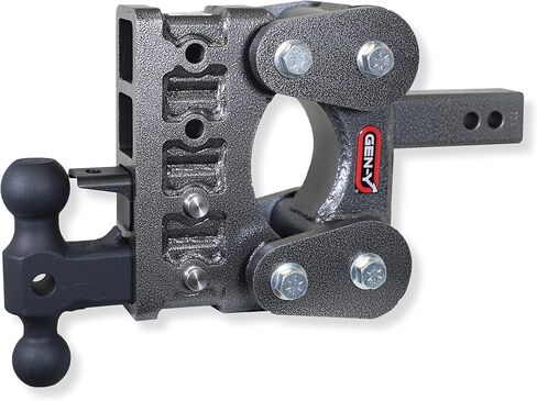 GEN-Y Hitch Heavy Duty Tow Hitch for 2" Receiver - 5" Drop/Rise with 4 Adjustable Positions, Includes Dual Ball Mount, Pintle Lock and Pins, 16,000 lbs Towing Capacity, 1,700 lbs Tongue Weight in Kuwait