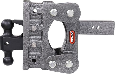 GEN-Y Hitch Heavy Duty Tow Hitch for 2" Receiver - 5" Drop/Rise with 4 Adjustable Positions, Includes Dual Ball Mount, Pintle Lock and Pins, 16,000 lbs Towing Capacity, 1,700 lbs Tongue Weight in Kuwait