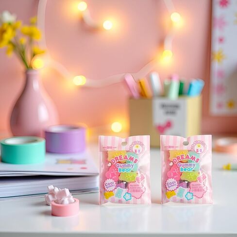 10Pcs Cute Erasers - Colorful Gummy Bear Cabochons | Cartoon Bear Pencil Erasers | Animals | Interactive Eraser Pets | Stationery Supplies School Reward in Kuwait