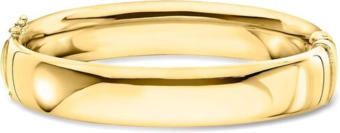 Ross-Simons 12mm 18kt Gold Over Sterling Bangle Bracelet. 7 inches in Saudi Arabia