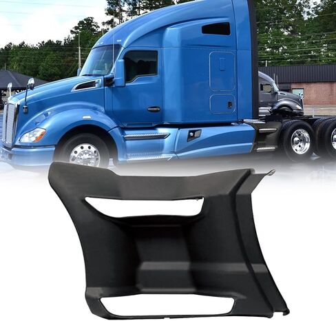 Rear Fairing Panel Compatible with Kenworth T680 2013-2022 OE Replacement Passenger Side Right Rear Step Fairing Panel-Black in Kuwait