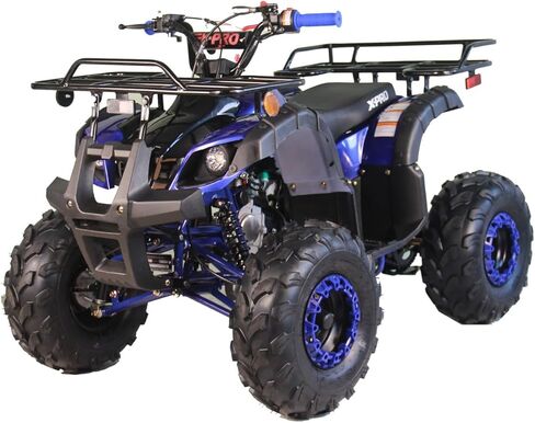 X-PRO 125cc ATV 4 Wheels Wheelers Quad 125 ATV Quads with LED Lights, Big 19"/18" Tires!(Blue) in Kuwait