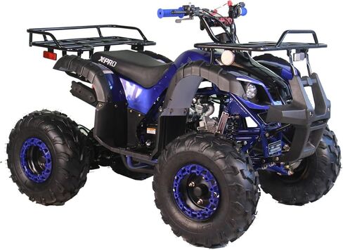 X-PRO 125cc ATV 4 Wheels Wheelers Quad 125 ATV Quads with LED Lights, Big 19"/18" Tires!(Blue) in Kuwait