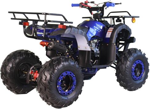 X-PRO 125cc ATV 4 Wheels Wheelers Quad 125 ATV Quads with LED Lights, Big 19"/18" Tires!(Blue) in Kuwait