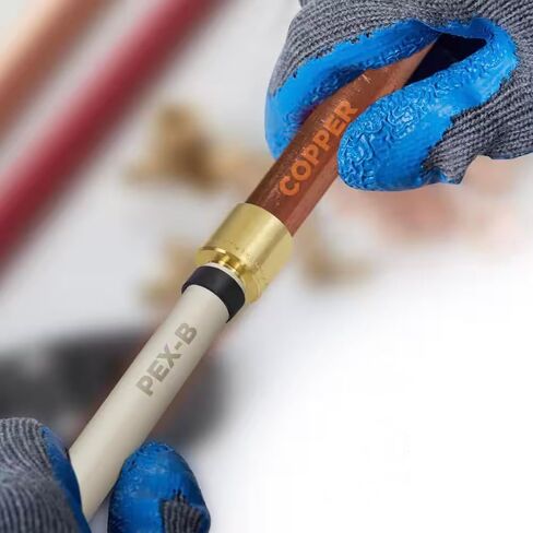 10 Pieces XFITTING 1/2" Pex x 1/2" Female Sweat Adapter, Pex B Crimp Version, Brass in Saudi Arabia