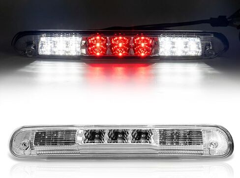 VPIMOZO ضوء الفرامل الثالث LED متوافق مع 2007-2013 Chevy Silverado/GMC Sierra 1500 High Mount Stop Light الخلفية مركز البضائع ضوء استبدال عدسة واضحة 25890530 in Kuwait