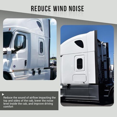 Bottom Lower Fairing Extension Compatible with Freightliner Cascadia 2018‑2024 Black in Kuwait