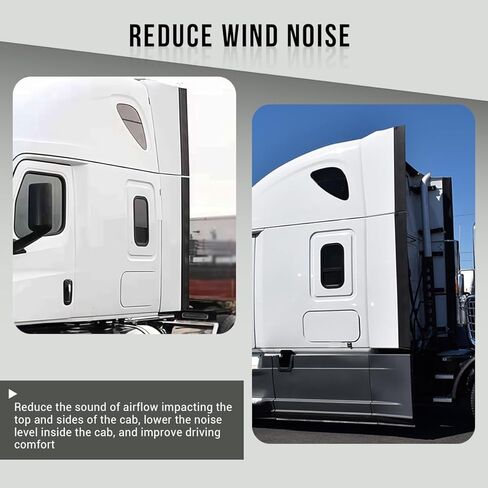 امتداد هدية المقصورة العلوية اليسرى النائمة، متوافق مع Freightliner Cascadia 2018-2024، زخرفة خارجية نائمة in Kuwait