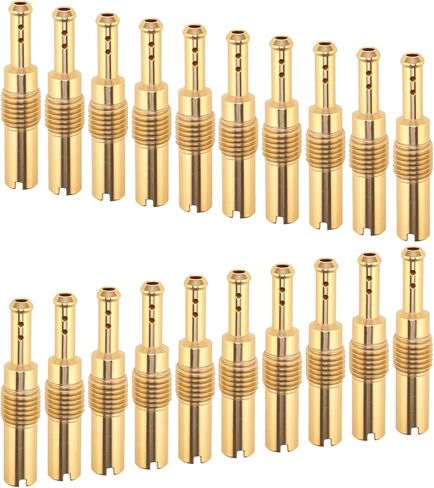 Windance 20pcs/Box Brass Carburetor Slow Pilot Jet Kit #30 - #78 Fit for Keihin PWK OKO/KOSO CVK PE Carburetor with 5 Cleaning Needles, 5 Brush (20, #30 - #78) in Kuwait