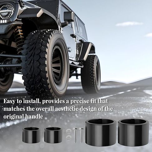 4PCS Car A Pillar Grab Handle Repair Kit, Aluminum Alloy Vehicle A Pillar Grab Handle Repair Bushing Set Replacement, Compatible with 2002-2009 Ram 1500 2500 3500 in Kuwait