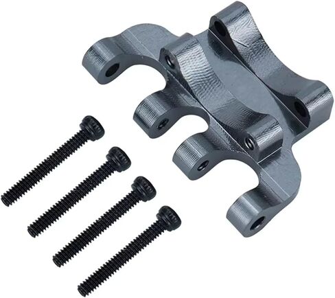 ملحقات ألعاب Rc لمحور SCX24 AXI00001/90081/C10 1/24 المحور الخلفي المعدني تروس قاعدة تثبيت الوصلة العلوية أجزاء استبدال الزاحف RC (رمادي) in Kuwait