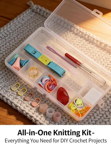 Crochet Kit, Knitting Kit with Practical Accessories, Suitable for Crocheting in Kuwait