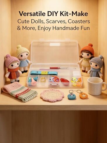 Crochet Kit, Knitting Kit with Practical Accessories, Suitable for Crocheting in Kuwait
