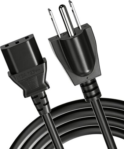 Heavy-Duty Power Station Charging Cable, Fast Charging Cable Compatible with Segway Cube/Ecoflow/Jackery/Anker Portable Power Station, 125Volt 15Amps Universal AC Power Cord(10FT) in Saudi Arabia