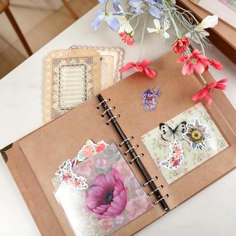 8 Pcs Adhesive Pockets for Planners, Clear Adhesive Corner Pockets, Index Card Pocket Planner Accessories, Clear Planner Pocket Add Storage Space to Folders Planners Accessories, 2 Styles in Kuwait