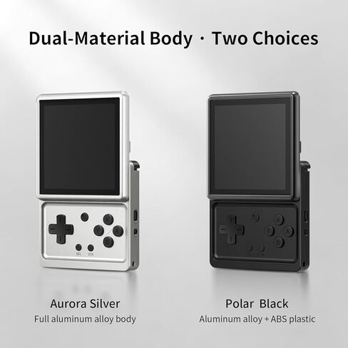 RG Rotate Retro Handheld Game Console, 3.5" Swivel Screen Android Portable Player, Unisoc T618 Chip 3GB+32GB, 2000mAh Battery, Aluminum Alloy + Plastic RG Rotate-Polar Black-NEW in Kuwait