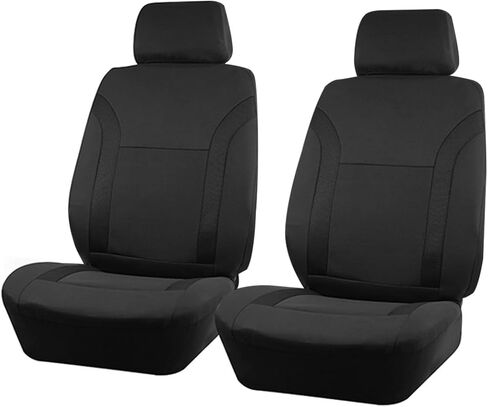 Zpana Car Seat Cover Full Sets, 9PCS Waterproof Vehicle Front and Rear Split Bench Covers with 3D Foam Back Support, Breathable Auto Seat Protective Accessories, Universal for SUV RV Truck (Pink) in Kuwait