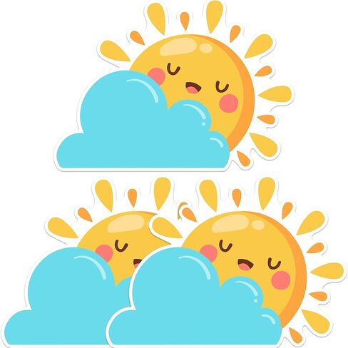 50PCS Sun Cutouts for Bulletin Board Decoration, Gold Sun Paper Cut-Outs Sun Nameplates for Teacher Student Summer Party Home School Office Classroom Bulletin Board Wall Decoration in Kuwait