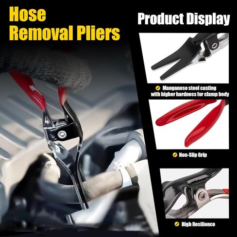 8-Electrical Disconnect Pliers Kit with 8Pcs TerminalPin Removal Tool Set w/Insulated Terminal,Connector Separator, Spring Hose Clamp, Relay &Hose Removers - Auto Harness Disconnect w/Case in Kuwait