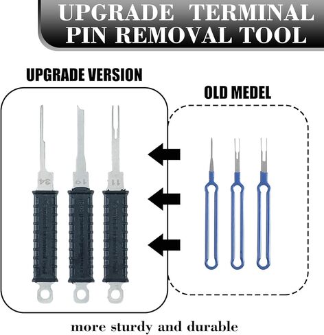 Upgraded 39 Pcs Terminal Removal Tool Kit, Thickened Stainless Steel Electrical pin Removal Tool with Organizer Ring & Case, depinning Tool for Automotive, Motorcycle & Household Devices in Kuwait