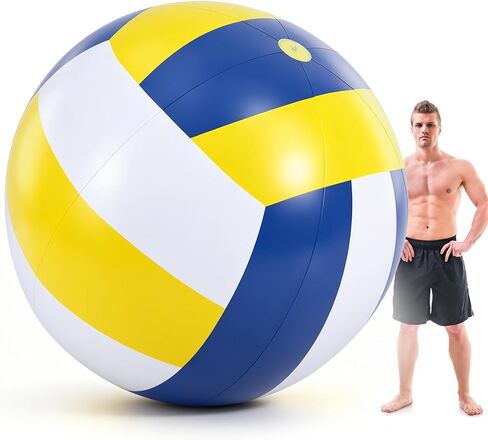 Raiten 78 Inch Giant Beach Ball Jumbo Inflatable Balls Oversized Adult Beach Toys Plastic Huge Water Balls for Swimming Pool Summer Seaside Water Games Outdoor Indoor Party in Saudi Arabia