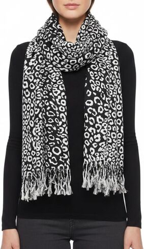 Leopard Print Classic Pashmina Scarf Wrap Animal Print Shawl in Saudi Arabia