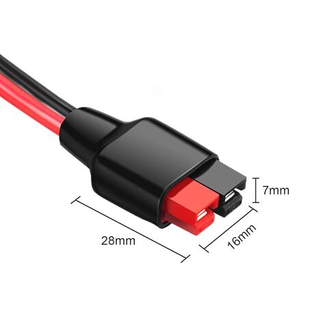 موصل 10AWG 45A إلى طرف الحلقة O، متوافق مع منفذ موصل أندرسون، كابل حامل مصهر نمط ATC مزدوج إيجابي/سلبي، لمولدات الطاقة الشمسية المحمولة وشحن البطارية - 2 قدم in Saudi Arabia