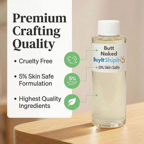 Butt Naked from Our Beach Collection - Perfect for Adding Aroma to Freshies, Candles, Room Sprays, and Diffusers - 8 oz in Kuwait
