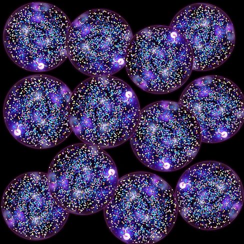 12 Pack 12 Inch Glow in The Dark LED Beach Ball Jumbo Confetti Glitters Inflatable Ball Swimming Pool Game for Party Pool Summer in Kuwait