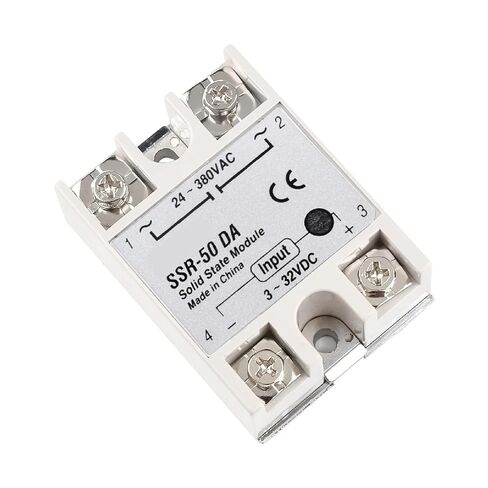 SSR-50 DA مرحل الحالة الصلبة أحادي الطور، 50 أمبير، إدخال 3-32 فولت تيار مستمر إلى مخرج تيار متردد 24-380 فولت، معتمد من CE (SSR-25DA) in Kuwait