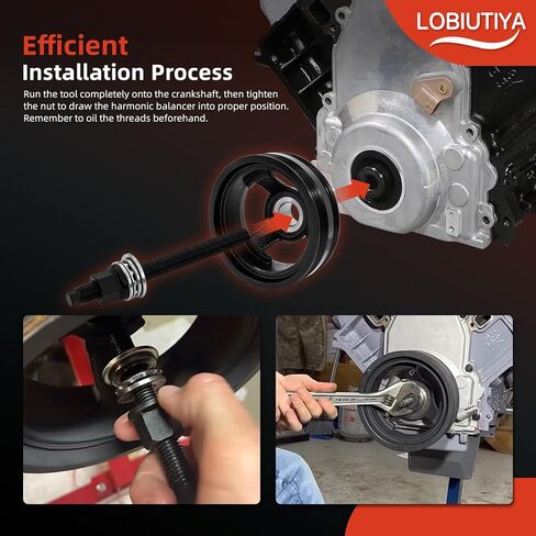 مجموعة أدوات تثبيت الموازن التوافقي LS مع محمل دفع 551141 و12557840 مسمار كرنك، أداة تثبيت بكرة كرنك متوافقة مع GM 1997-UP V8 LS1 LS2 LS3 4.8 5.3 6.0 6.2 in Kuwait