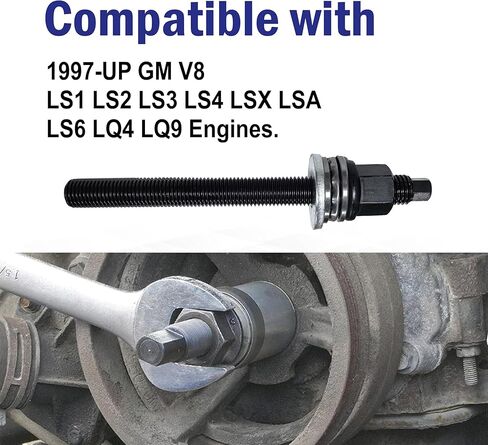 ERDIE LS Harmonic Balancer Installation Tool, Crank Pulley Install Tool 551141, Compatible with GM 1997-UP V8 LS1, LS2, LS3, LS4, LSX, LSA, LS6, LQ4, LQ9 in Kuwait