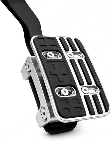 304 Stainless Steel 1.0" Clutch Pedal Pad Extender for Manual Transmission Cars | Anti-Slip Rubber Surface | Durable & Stable Drive Comfort Accessory in Saudi Arabia