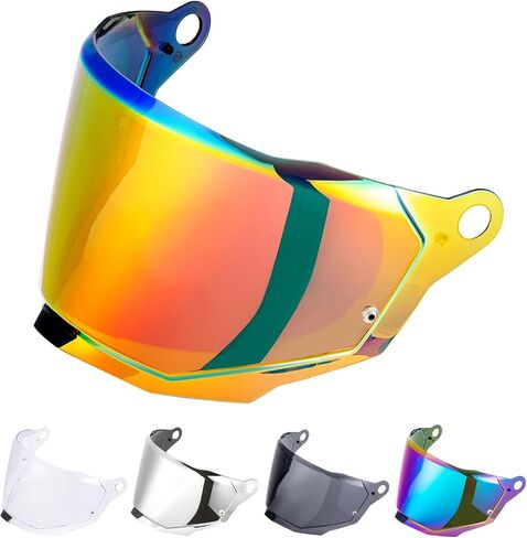 Motorcycle Helmet Visor Replacement Face Shield for EXPLORER MX701 Helmets Shield Visor (Chrome Silver) in Saudi Arabia