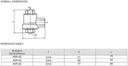 1/4'' KKP Round Quick Exhaust Valve 5Pcs in Lot Model KKP-02 in Kuwait